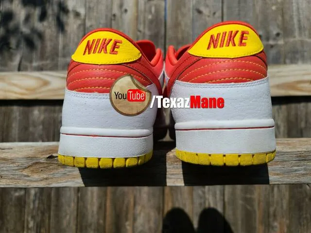 Nike nyx dunk low ronald mcdonald white red tour yellow 330938-161 mens size 13 